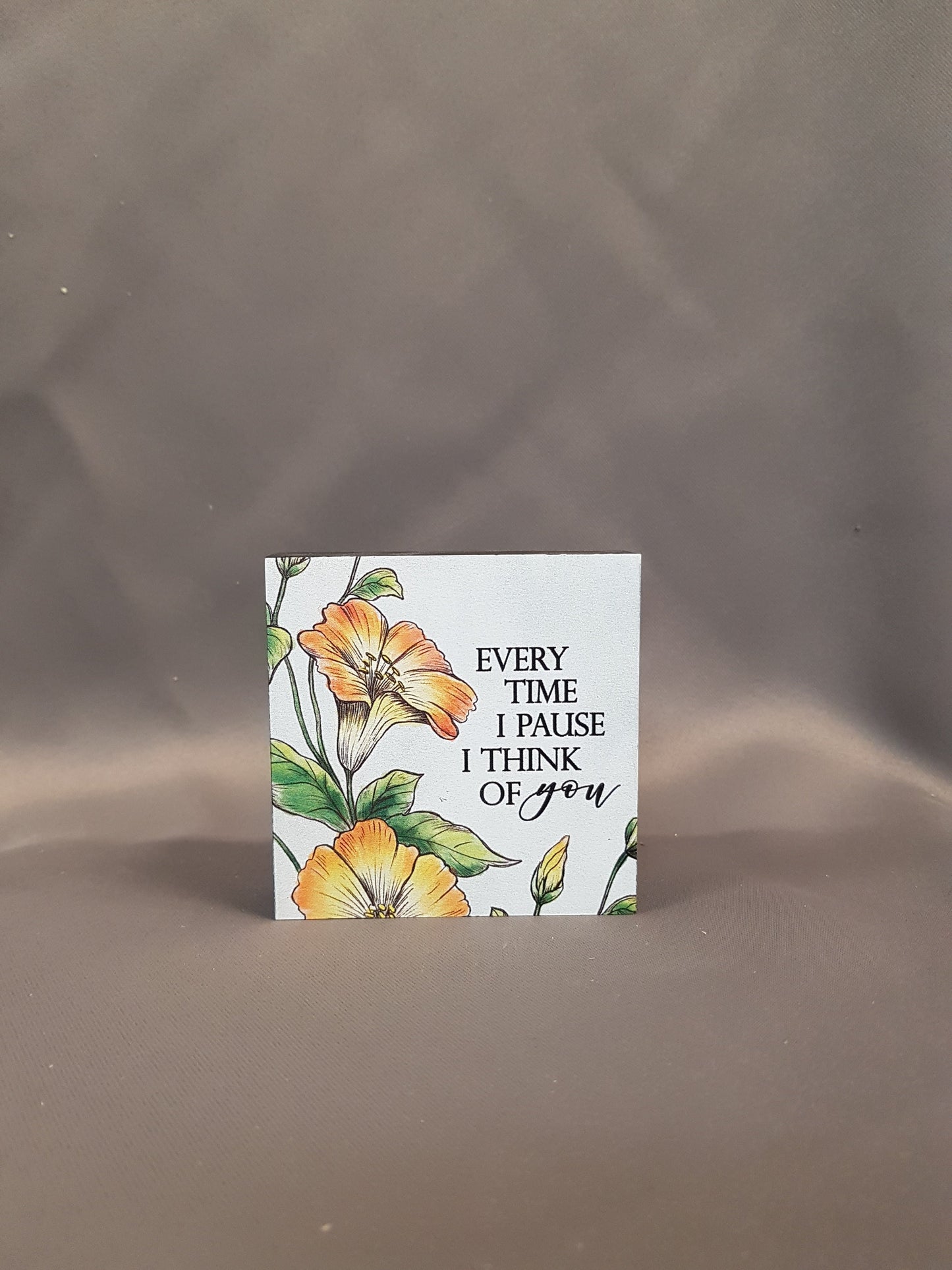 "Everytime I Pause I Think Of You" Memorial Block
