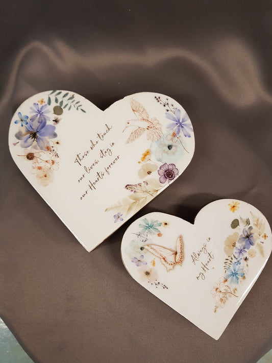 Memorial Heart Stone Set