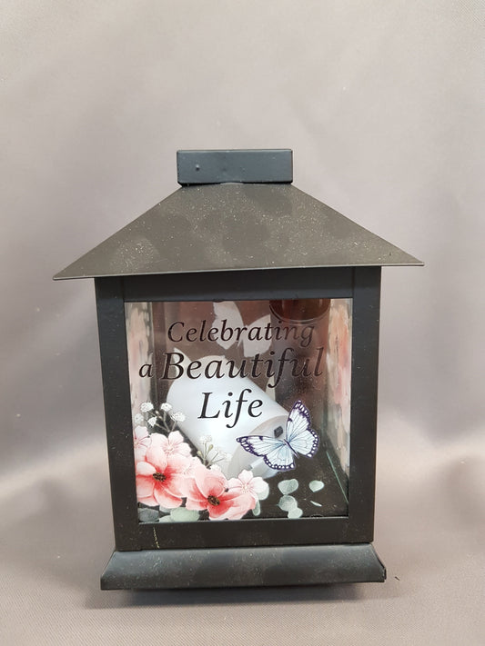 "Celebrating A Beautiful Life" Lantern