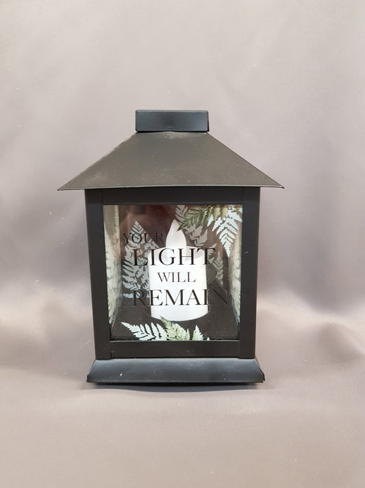 "Your Light Will Remain" Lantern