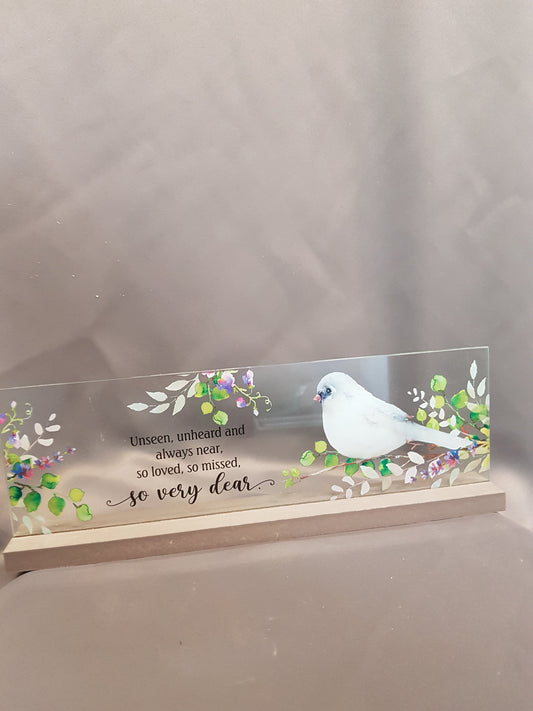 "So Very Dear" Memorial Plate