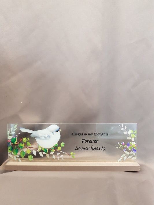 "Forever In Our Hearts" Memorial Plate