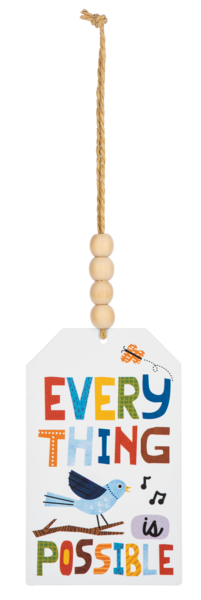 Everything is Possible on Beaded Hanger